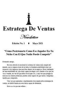 Portada de la revista "Estratega de Ventas"
